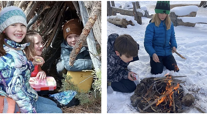 Image: Winter Break Bushcraft Camp