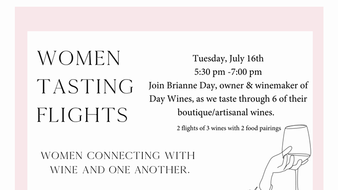 Image: Women Tasting Flights: Day Wines