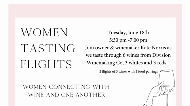 Image: Women Tasting Flights: Division Winemaking Co.