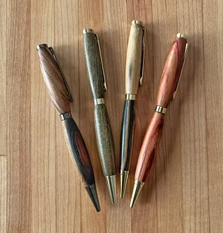 Image: Wood Lathe Turning: Pens