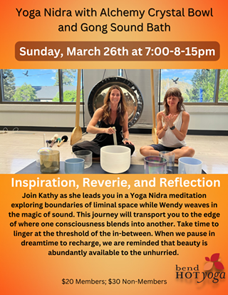 Image: Yoga Nidra with Gong and Crystal Bowl Sound Bath