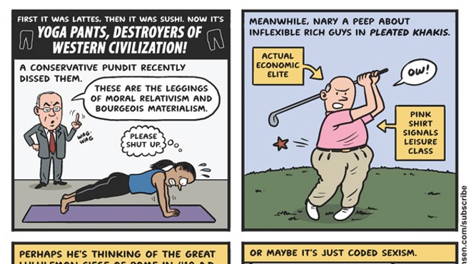 Yoga pants, destroyers of Western civilization